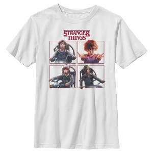 Boy's Stranger Things Character Squares T-Shirt - 1 of 4