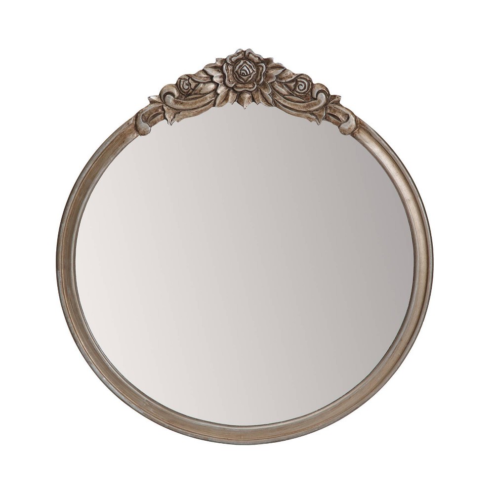 Photos - Wall Mirror Brewster 21.5" Alaric Pewter Mirror