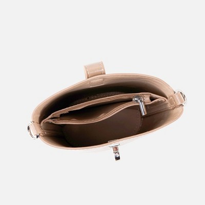 MKF Collection Mini Bucket Bag – Evelina Women’s Shoulder Handbag by MKF Collection, Now J’OMOR by Mia - Taupe — фото 4