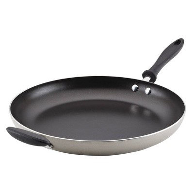 Farberware 14-inch Easy Clean Aluminum Non-Stick Frying Pans/Fry Pan/Skillet with Helper Handle, Black