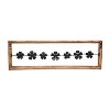 38 x 12 inch Rustic White Flower On A Wire Wood And Metal Wall Décor - Foreside Home & Garden - 2 of 4