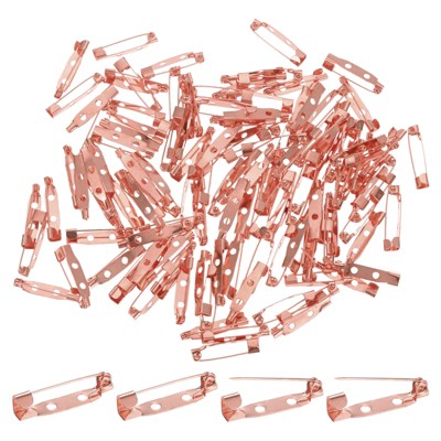 Unique Bargains Durable Multipurpose Iron Badge Brooch Pin Backs Safety Clasp 120 Pcs