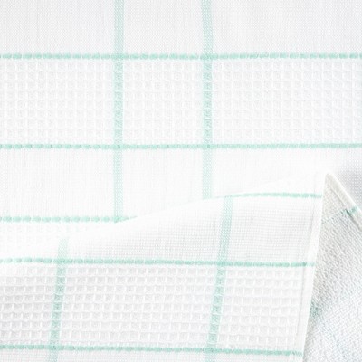 Aqua Blue Terry Cotton Kitchen Towel Set, 6-Pack