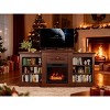 67" Electric Fireplace TV Stand with Mantel & Cabinets, Fits TVs Up to 67", 18" Fireplace Insertfor Living Room/Bedroom - 3 of 4