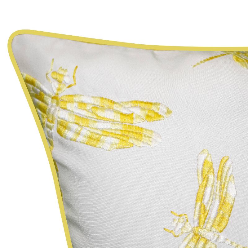 Embroidered Dragonflies Rectangular Indoor/Outdoor Throw Pillow - Edie@Home, 5 of 7