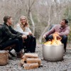 27" Smokeless Fire Pit with Adjustable Airflow, 304 Stainless Steel Wood-Burning Firepit, 360° Heat & Secondary Burn Technology, Outdoor Fire Bowl - 3 of 4