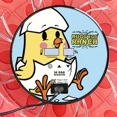 Rugg'EGG' Ranch 30 Egg Red Clear Top Incubator