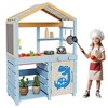 Outdoor Mud Kitchen for Kids¨CWooden Play Kitchen with Canopy,Sink & Chalkboard ¨C Includes 2 Stoves,Storage & Cooking Accessories¨CGift for Ages 3+ - 2 of 4
