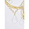 Elegant Lighting Maria Theresa 5 light Gold Wall Sconce Clear Royal Cut Crystal - 3 of 4