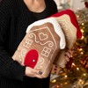 14"H Sullivans Gingerbread House Christmas Throw Pillows Set of 2 Multicolor Indoor Christmas Decor - 4 of 4