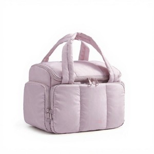 Anna-Kaci Multi-Pocket Travel Makeup and Toiletry Bag with Mesh Zipper Compartment and Waterproof Front Pocket - Pink - 1 of 4