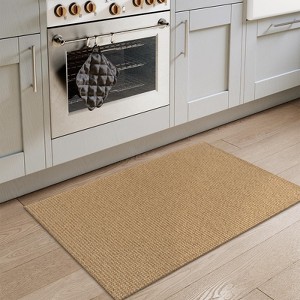 Lahome Boho Area Rug Machine Wasbable Rugs for Kitchen Non Skid Low Pile Braided Cotton Farmhouse Entryway Rugs Indoor Throw Rug Door Mats - 1 of 4