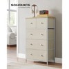 SONGMICS 5 Fabric Drawers Dresser Storage Tower with Unit for-Living-Room Hallway-Nursery - 2 of 4