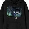 Kaiju No. 8 Soshiro Hoshina Dual Blades Long Sleeve Black Adult Hooded Sweatshirt-XS - 2 of 4