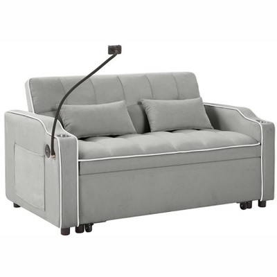 XINGHANZHENXUAN Foldable Sofa Bed, Modern Sofa, Adjustable Back, Ashtray, Swivel Phone Stand