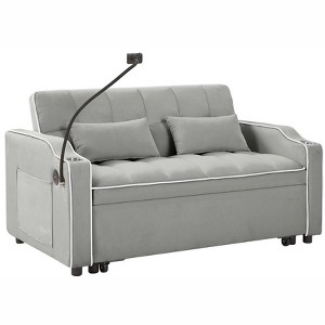 XINGHANZHENXUAN Foldable Sofa Bed, Modern Sofa, Adjustable Back, Ashtray, Swivel Phone Stand - 1 of 4