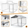 GustoWave Heavy Duty Dog Crate Cage Kennel, Steel Escape Proof, 360° Lockable Wheels, Removable Tray, Top Open Design, for Medium Large Dogs - 4 of 4