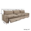 WJSHome 116''Oversized Cloud Couch Modular Sectional Reclining Couches for Living Room, 3 Seat with Power Recliner Sofa - 3 of 4