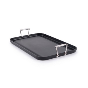 All-Clad 13" x 20" Nonstick Double Burner Griddle,  HA1 Expert Cookware, Black - 1 of 4