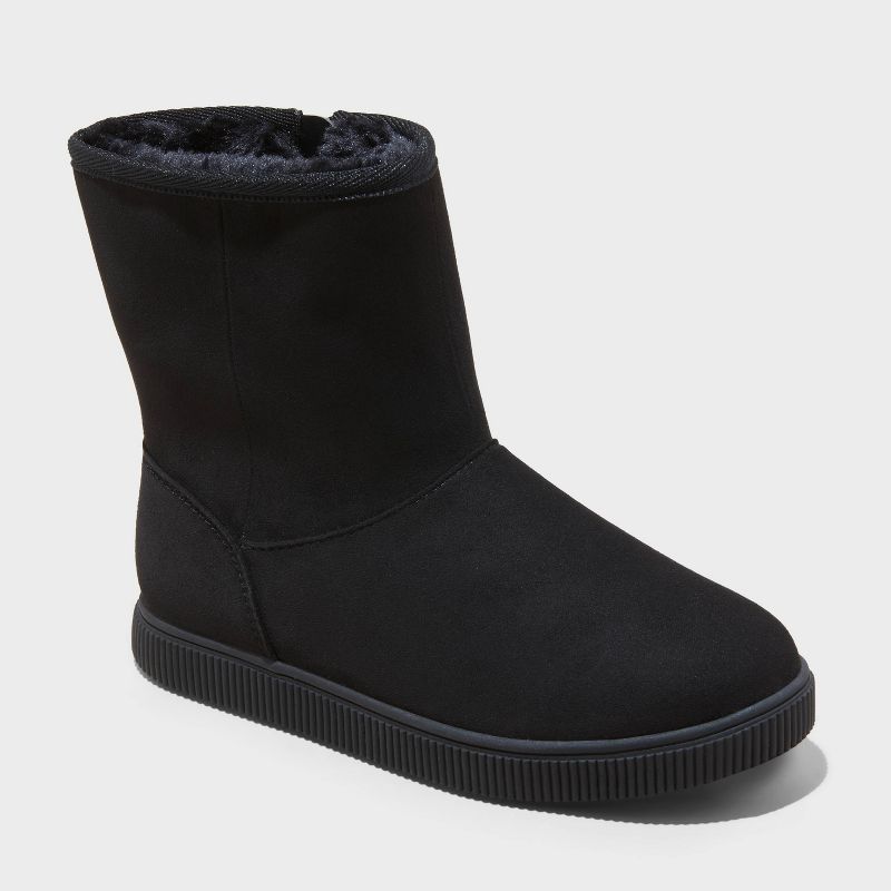 Girls' Holland Zipper Shearling Style Boots - Cat & Jack™, 1 of 5