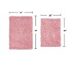 Fantasia Bath Rug Bathroom Rugs Set, Washable Rug, Extra Soft and Absorbent bath Rug, Bath Mat Set, Bath Floor Mat Non-Slip, 2 Pcs Set(M+L), Pink - 3 of 4