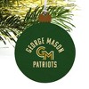 George Mason University Patriots Logo Wood Christmas Tree Holiday Ornament - 4 of 4