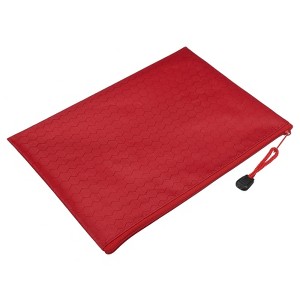 Unique Bargains Waterproof Cloth Zipper Home Office Travel File Bags 5 Pcs - 1 of 4