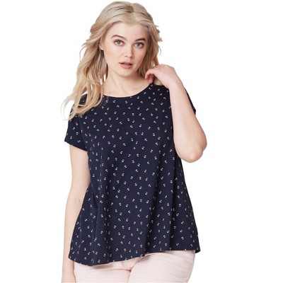 ellos Plus Size Trapeze Knit Tee