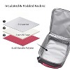 Tirrinia Small Insulated Lunch Bag, Mini Thermal Portable Cooler Lunch Box Tote with Dual Zipper Closure for Men and Women, Red - 4 of 4