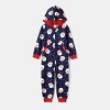 PATPAT Family Pajamas Matching Christmas Allover Blue Snowman Print Family Matching Pjs for Family Couples For Christams Party Eve - 3 of 4