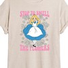 Women's - Disney - Alice In Wonderland Oversized Graphic T-Shirt - image 2 of 4