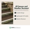 Garden Central 4 Pack 10 x 36" Diamond Weave Stair Tread Decorative Stepping Panels, Brown - Outdoor Yard Decoration Kit for Gardening and Landscaping - 3 of 4