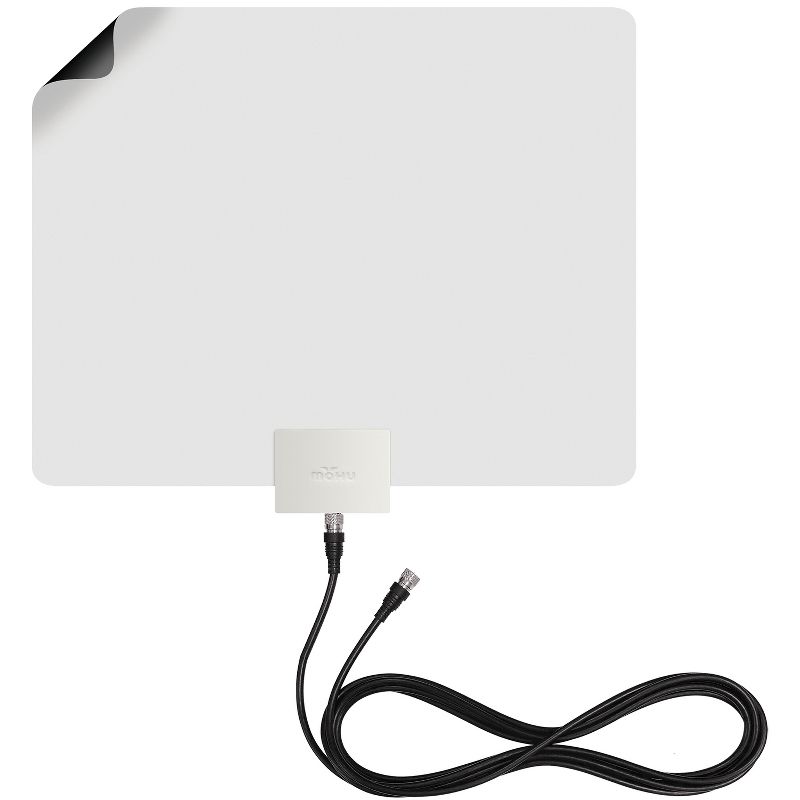 Mohu Leaf® Plus Paper-Thin Indoor TV Antenna, Amplified, UHF VHF, 60-Mile Range, Multi-Directional, 4K 8K UHD, NEXTGEN TV — with 12-Ft. Cable, 2 of 11