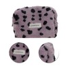 Unique Bargains Leopard Plush Drawstring Makeup Bag 1 Pc - 4 of 4