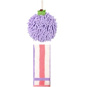 REGALWOVEN Soft Absorbent Bathroom Hand Towel Set 6" x 6"/13" x 29" 2 Packs - 1 of 4