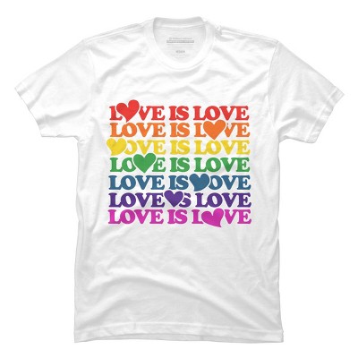 Design By BybbSnugg Humans Love is Love Rainbow Pride Repeat By BybbSnugg BubbSnugg T-Shirt
