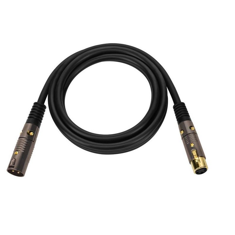 Monoprice XLR Male to XLR Female Cable [Microphone & Interconnect] - 10 Feet | Gold Plated, 16AWG - Premier Series, 1 of 7