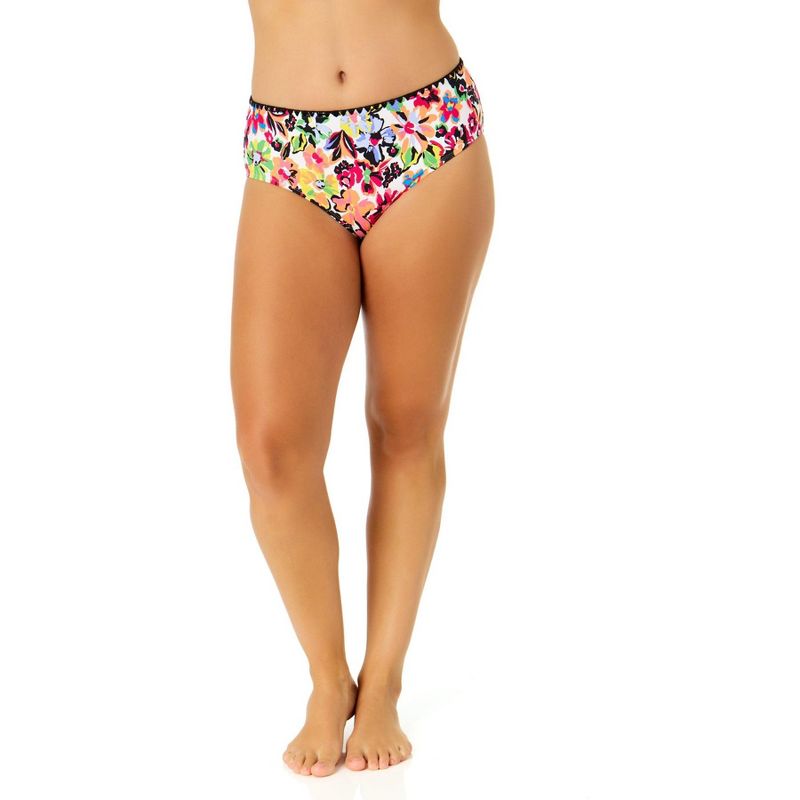 Anne Cole Women's Sun Blossom Mid-Rise Bikini Swim Bottom, 5 of 6