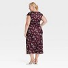 Women's Short Sleeve Ruched Midi Shift Dress - A New Day™ - 2 of 3
