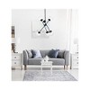 Elegant Lighting Axl 24 inch pendant in black with clear shade - 2 of 4