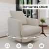 TiramisuBest Swivel Accent Chair,360 Upholstered Bucket Chairs,Comfy Swivel Chair,Sofa Reading Chair for Living,Bedroom,Green - 4 of 4