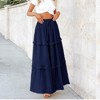 LEVEN SIXTEEN Elegant High Waist Long Skirt - 2 of 3