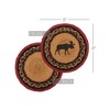 Cumberland Stenciled Moose Jute Trivet 8 - 3 of 4
