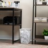 Mind Reader 2-Piece Mesh Garbage Waste Basket Recycling Bin Set, Square, Black - 2 of 4
