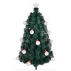 Angel Sar 6FT Pre-lit Fiber Optic Christmas Tree with Star Topper & Snowflakes, Multicolor LED Artificial Xmas Tree for Home Office Holiday Decor - 4 of 4