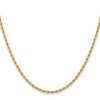 Chisel Stainless Steel Polished Yellow IP-plated 2.4mm 30" Rope Chain Necklace - 2 of 4