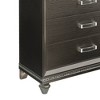 38" Sadie Chest Dark Champagne - Acme Furniture: 5-Drawer Storage, Embossed Fronts, Tapered Legs - 3 of 4