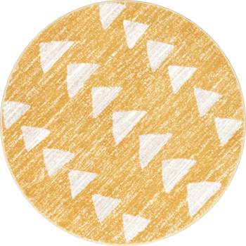 Well Woven Tango Geometric Triangle Stain-resistant Area Rug