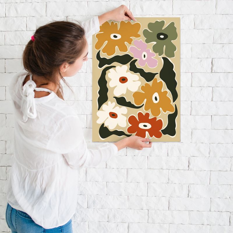 Americanflat Boho Botanical Wall Art Room Decor - Fun And Bold Retro Floral by Miho Art Studio, 2 of 7