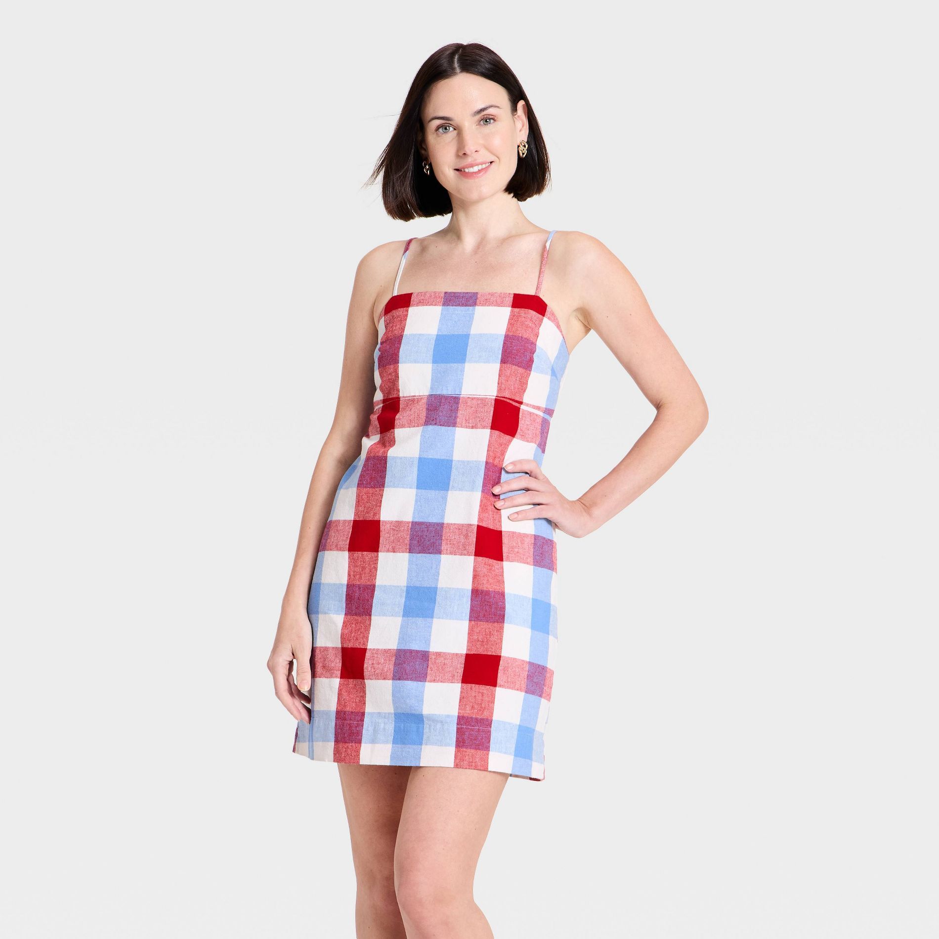 Women's Linen Mini Dress - A New Day™ White